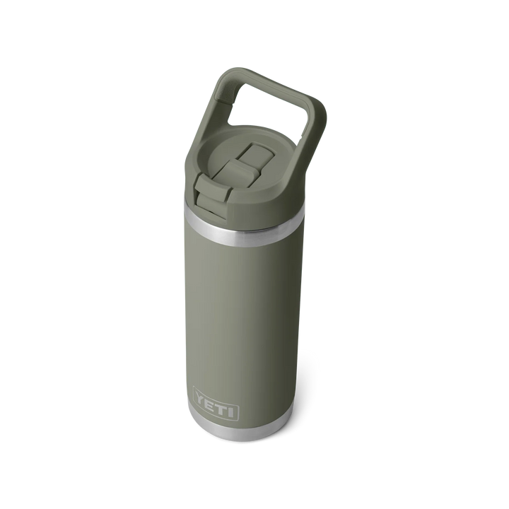 YETI RAMBLER 18 OZ COLOUR STRAW BOTTLE PAMPA GREEN
