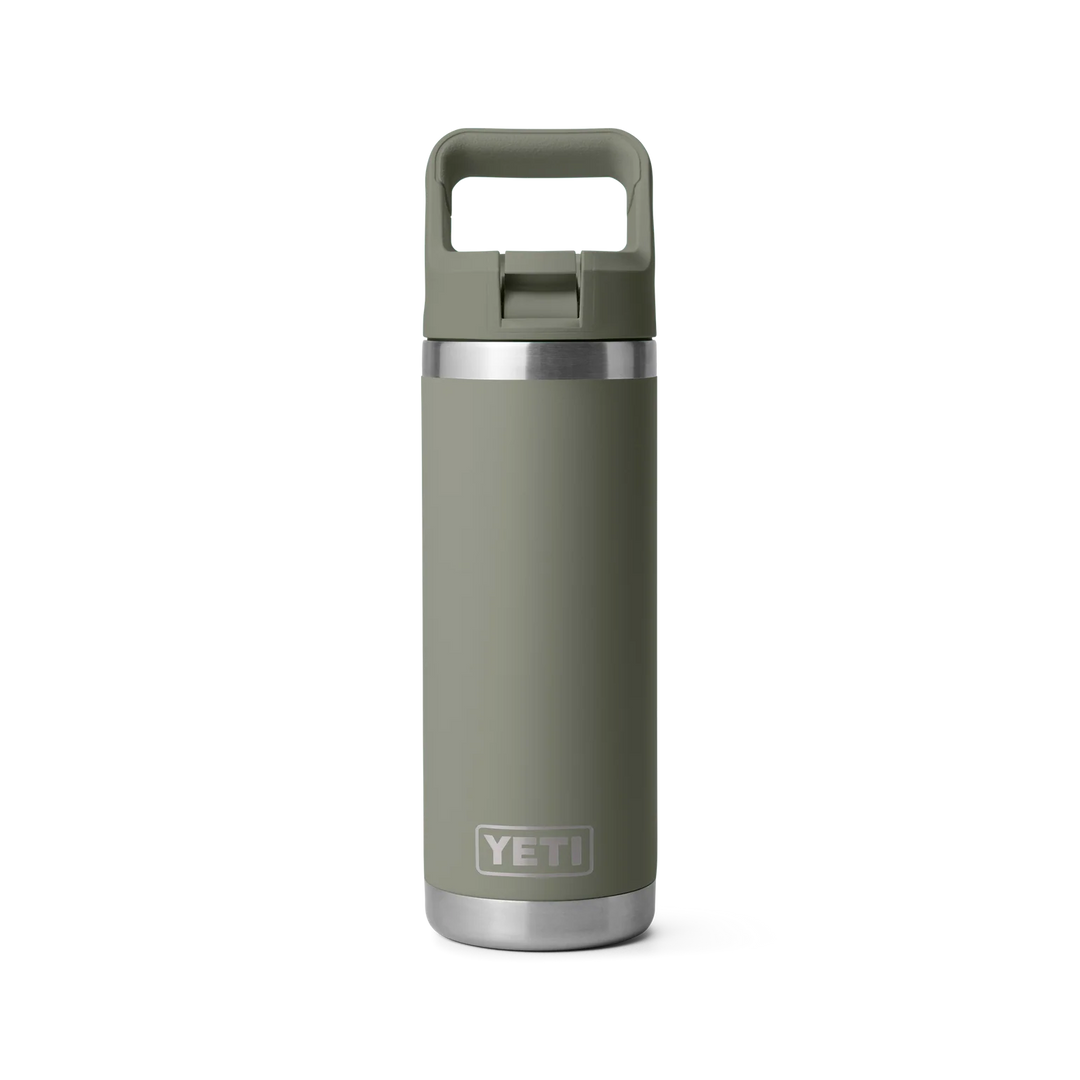 YETI RAMBLER 18 OZ COLOUR STRAW BOTTLE PAMPA GREEN