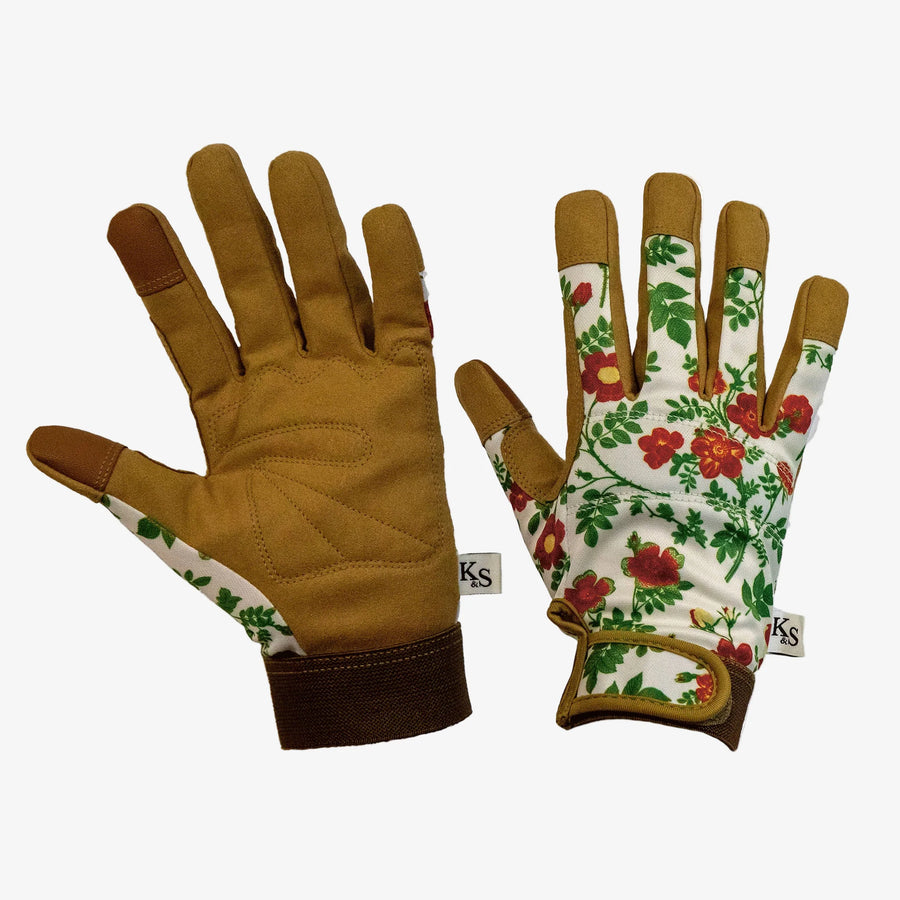K&S Cottage Garden Premium Comfort Gloves - Medium - Tools & Equipment - Windyridge Garden Centre