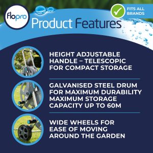 Flopro Metal HD Cart with Everyday Hose 25m
