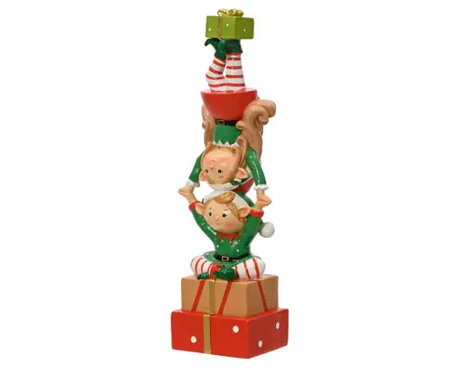 Elf polyresin green/colour(s) L.6.5cm x W.9.5cm x H.29cm