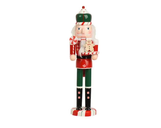 Nutcracker pinewood tree fsc 100% assorted L.9cm x W.9cm x H.38cm