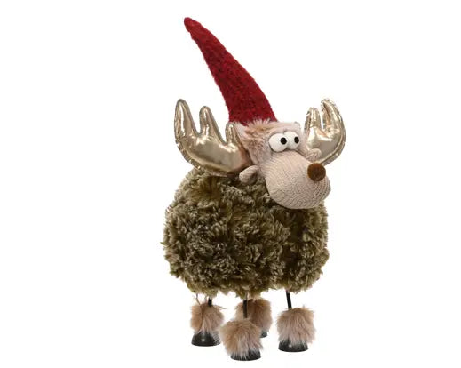 Moose polyester standing iron hard body with spring multi L.22cm x W.19cm x H.37cm