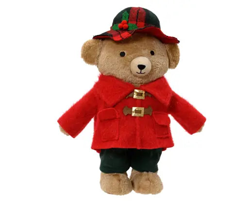 Bear polyester standing red/colour(s) L.26cm x W.13cm x H.40cm