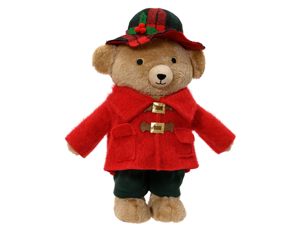 Bear polyester standing red/colour(s) L.20cm x W.11cm x H.32cm