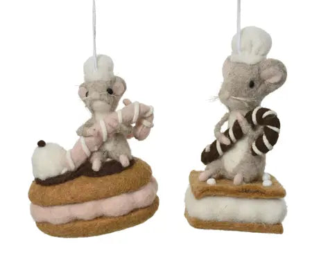 Mouse wool   L.8cm x W.8cm x H.17cm