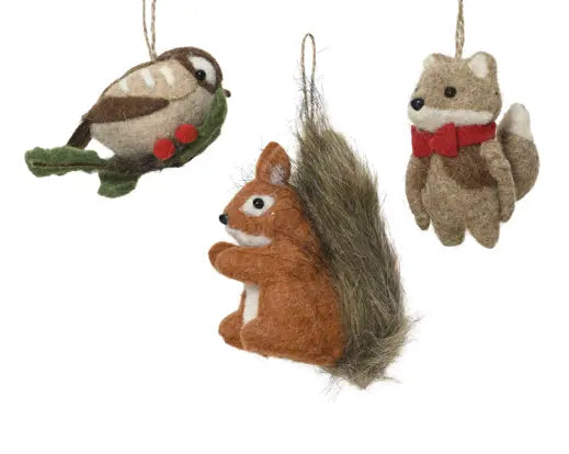 Animals wool  assorted L.11cm x W.13cm x H.5.5cm