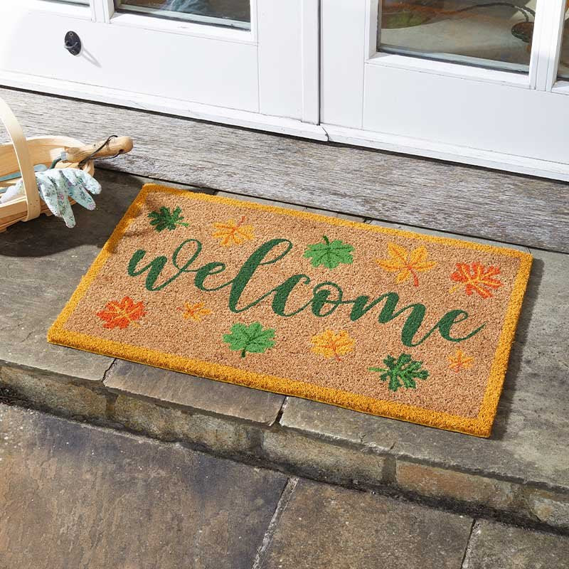 Leafy Welcome Decoir Mat 40x60cm