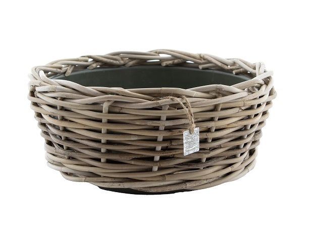 Drypot Bowl Rattan Grey Ø30 h12cm
