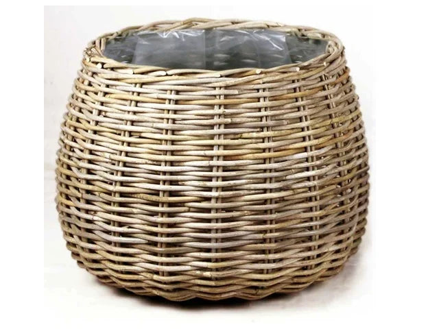 Basket Round Grey Pot Ø58 H43cm