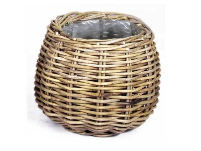 Basket Round Grey Pot Ø26 H24cm