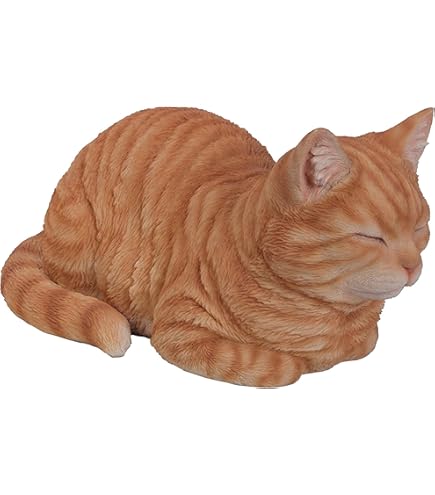 Rl Laying Cat Ginger B - Ornaments - Windyridge Garden Centre