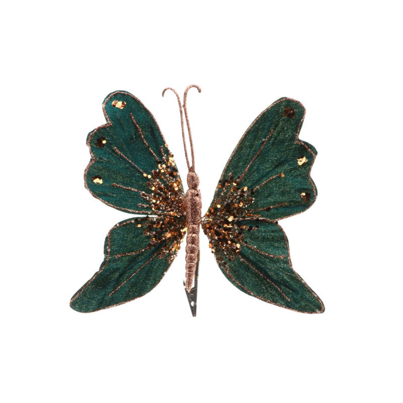 Butterfly On Clip L26W26H13 dark green