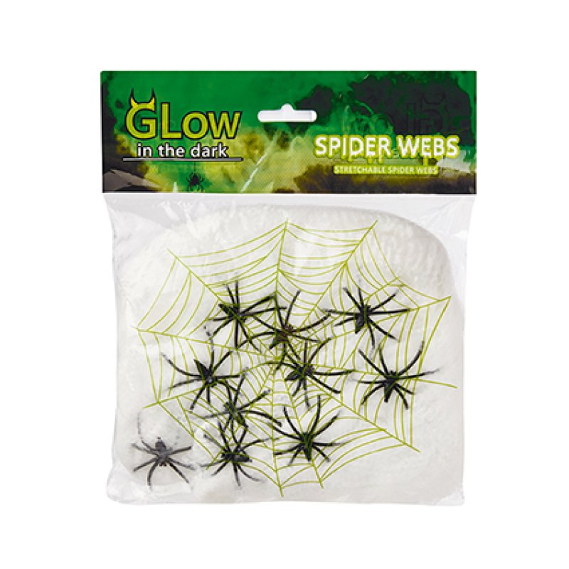 100g GID Spiderweb with 10 Spiders
