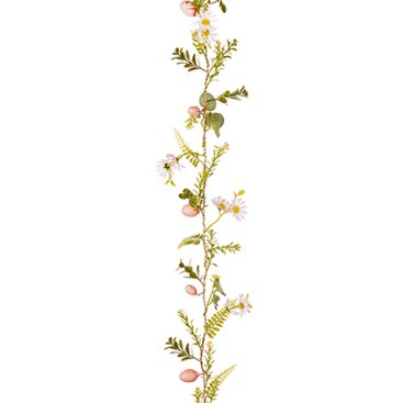 Foliage And Pink Egg Garland (1.2M) - Easter - Windyridge Garden Centre
