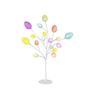 Battery Operated Easter Tree With 18 Lit Eggs (45Cm) - Easter - Windyridge Garden Centre