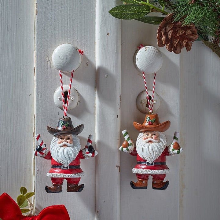 Cowboy Santa Pendant, Mixed Case