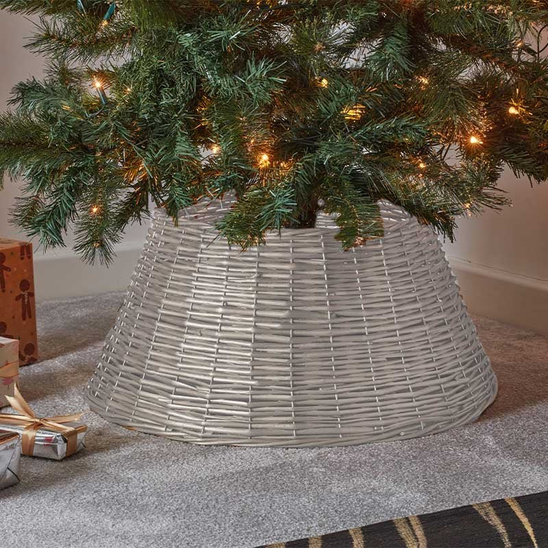 70cm Complete Faux Willow Tree Skirt - Ash