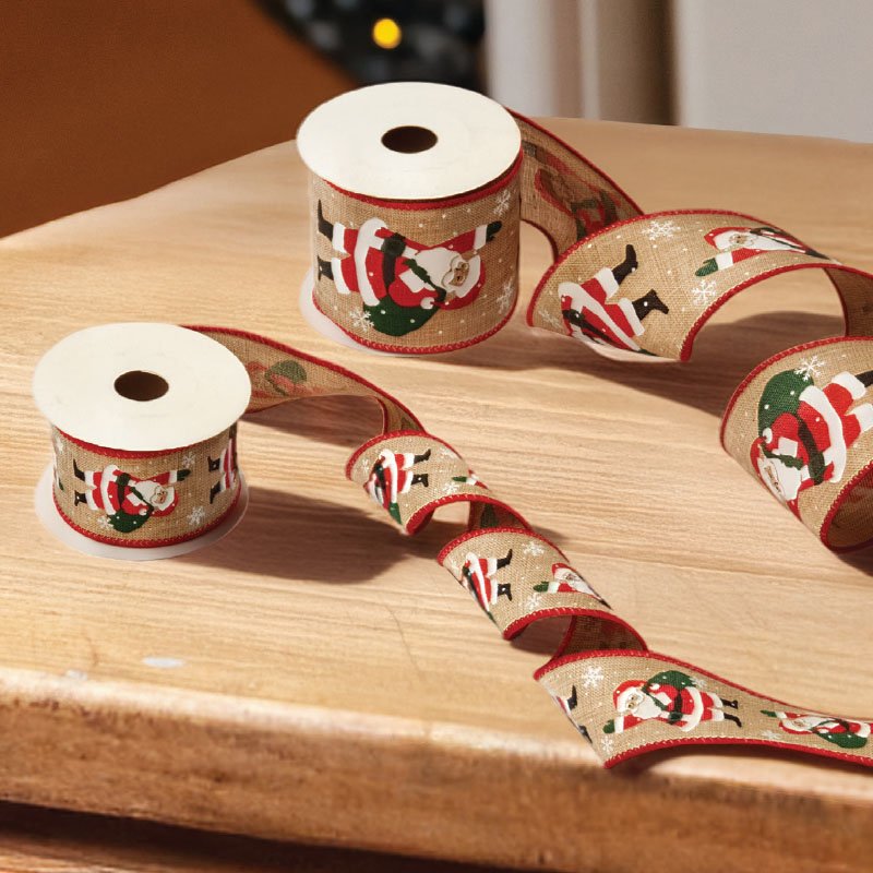 38mm Santa Premium Ribbon, 3m