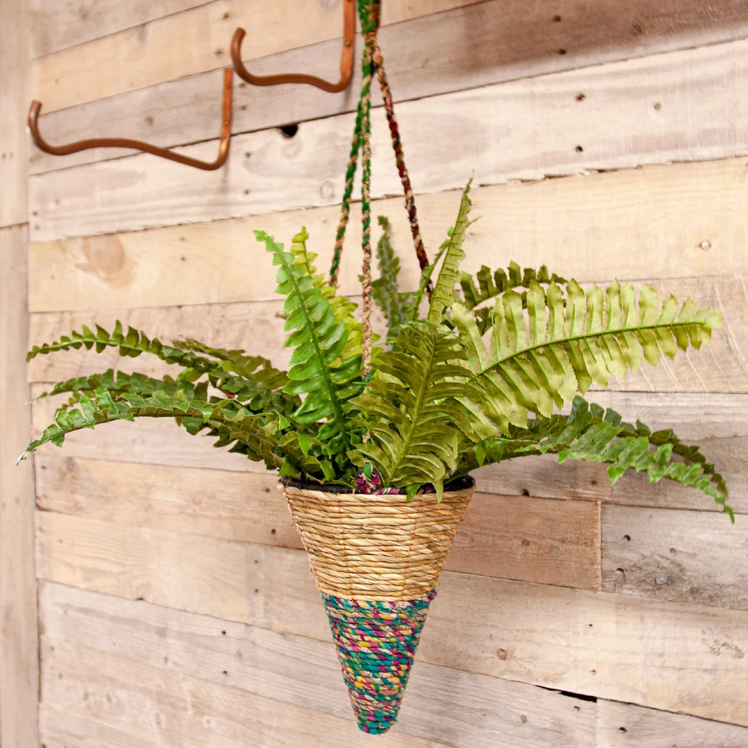 Artisan Conical Plant Basket Small