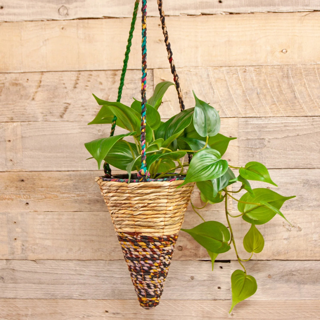 Artisan Conical Plant Basket Small
