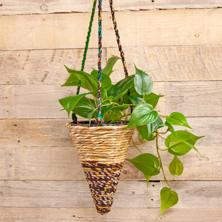 Artisan Conical Plant Basket Small