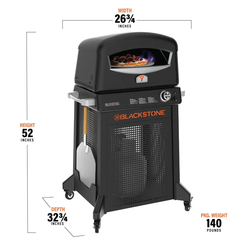 Blackstone  Blackstone Pizza Oven w/ Mobile Cart - Low Pressure Only