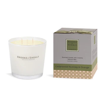 Cedarwood Nutmeg & Orange 3 wicks Candle