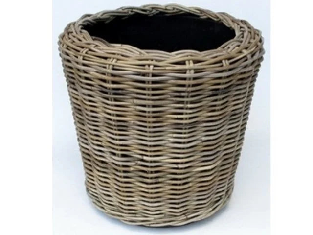 Drypot Rattan Grey D42H44Cm - Pots - Windyridge Garden Centre