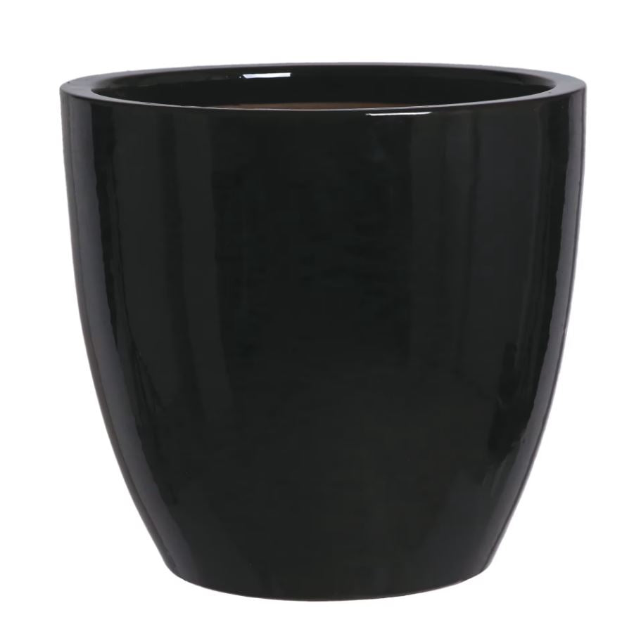 Plum Egg Pot Ø38cm x 35cm Black