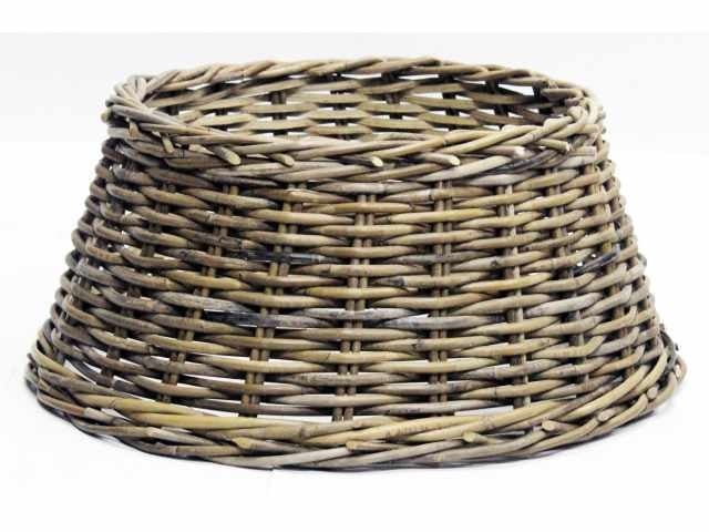 Christmas Tree Skirt Rattan Grey d65h26cm