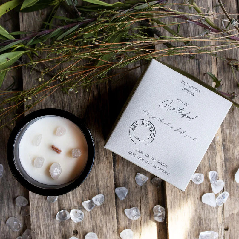 Eau So Grateful Candle - Gift Shop - Windyridge Garden Centre