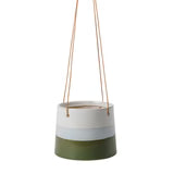 Hanging Pot Blue & Green