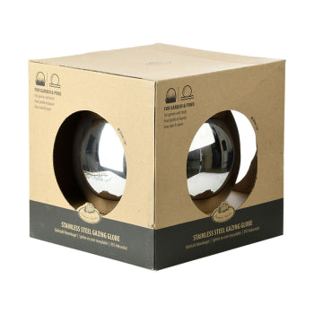 Stainless Steel Gazing Globe L - Ornaments - Windyridge Garden Centre