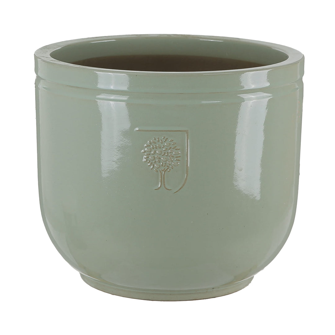 RHS HARLOW LOW JAR Mint Green Ø24CM