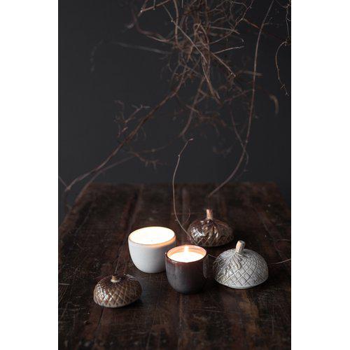 PINE CONE Candle  Brown Melange 8x11cm