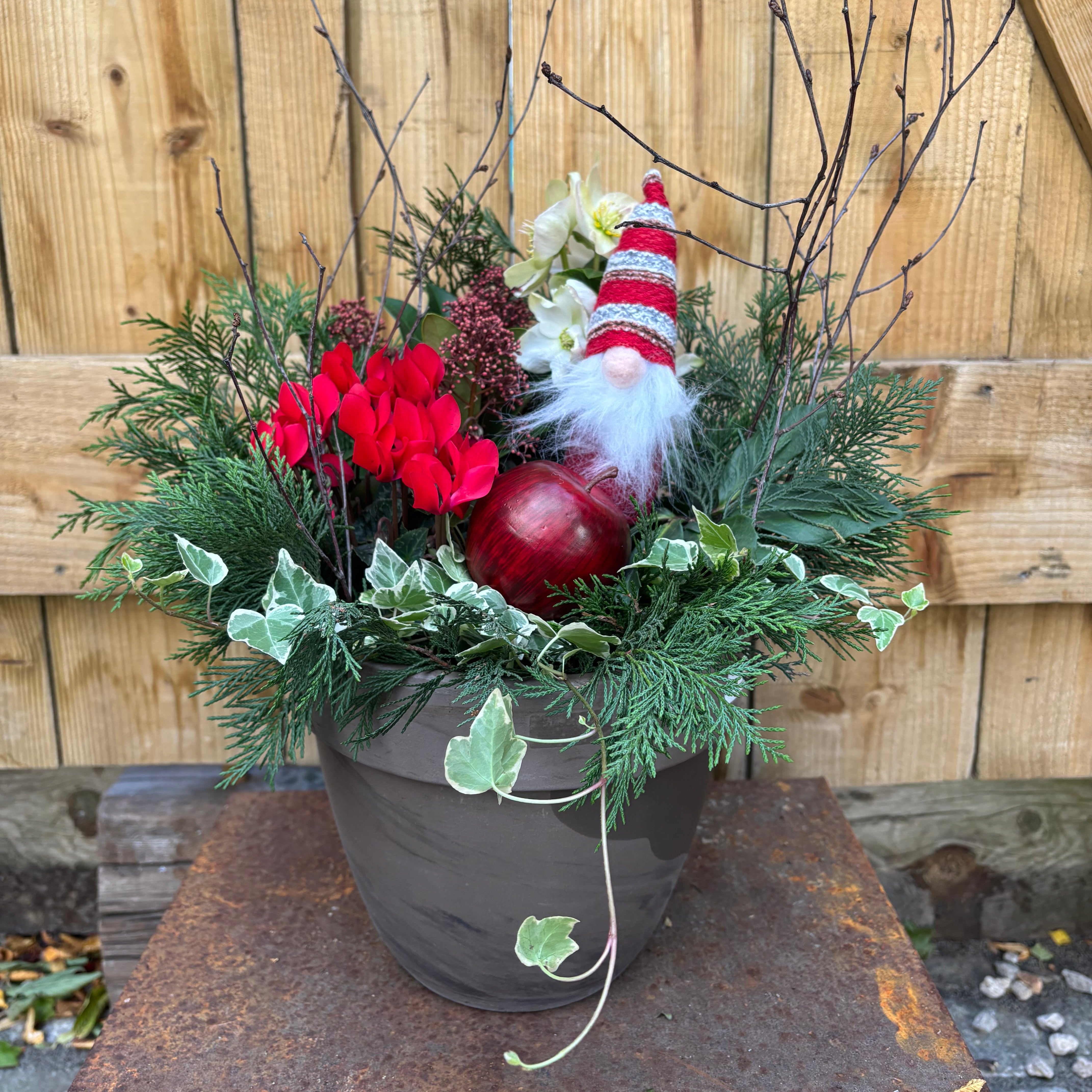 24.5cm Red and White Shape with Bell and Floristry Hanger 3 Asst Bell ...