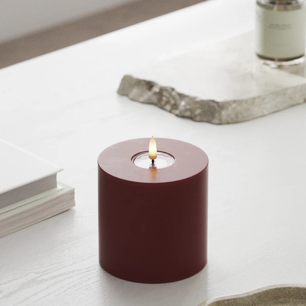 Bordeaux LED Candle 10 x 10 cm (PR)
