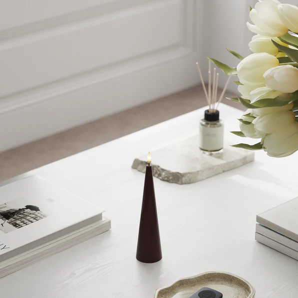 Cone Candle Bourgogne 28 cm (PR)