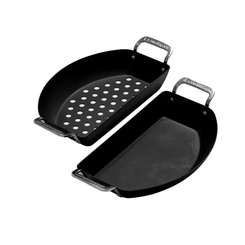 Kamado Joe Karbon Steel (Half Moon) Pan Set