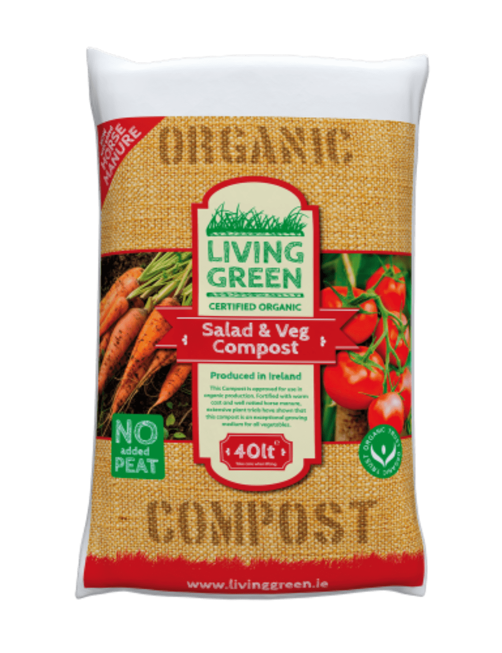 Organic living green All Plant red