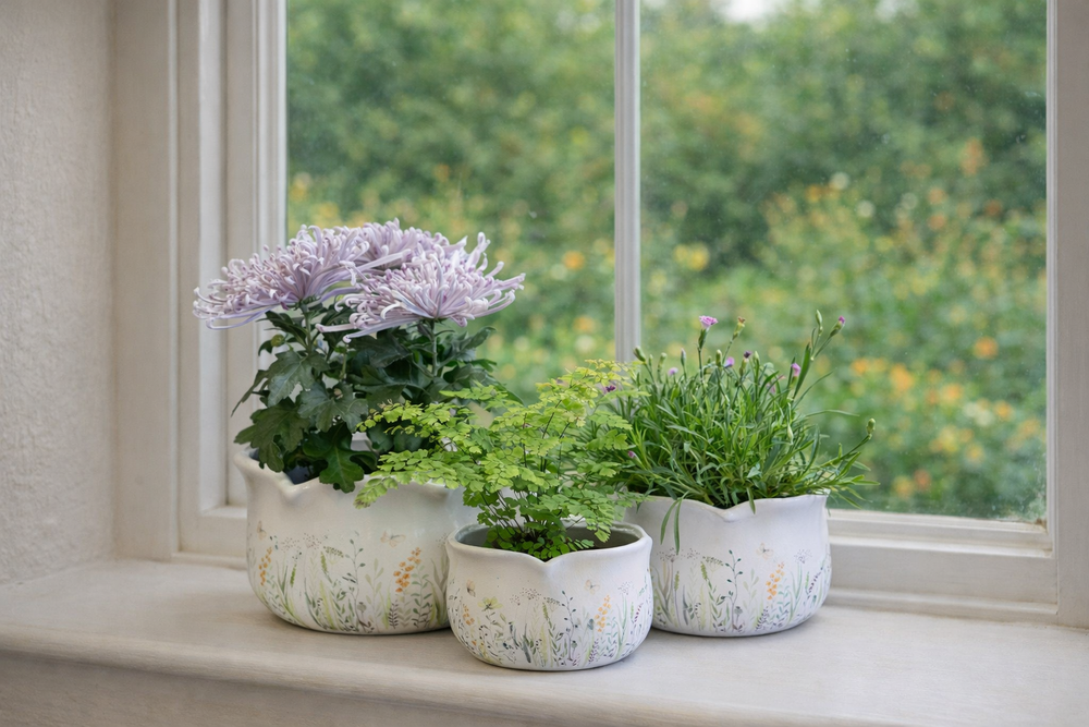 Round Scallop Verdant M Ø21Cm X H12Cm - Pots - Windyridge Garden Centre