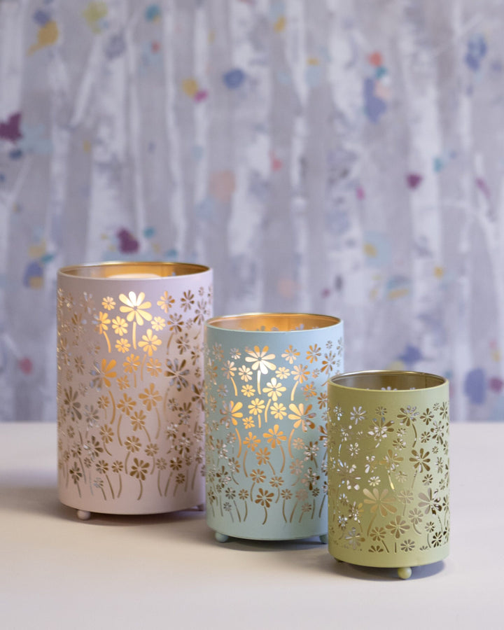 Daisy Candleholder Ø10Cm X H15Cm - Easter - Windyridge Garden Centre