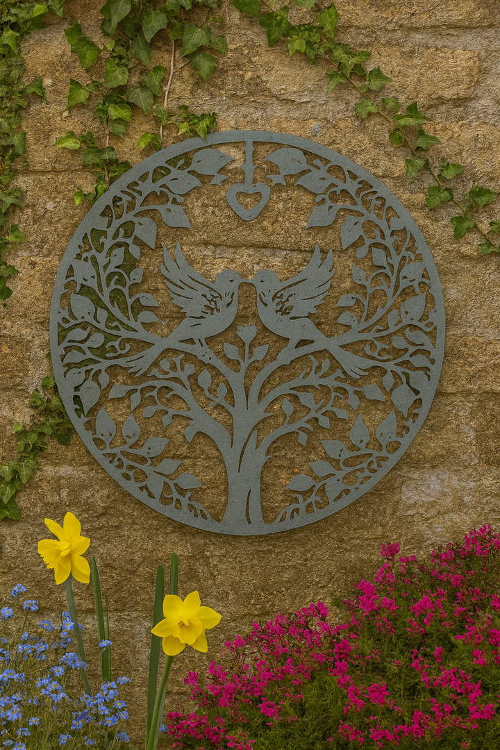 Kissing Doves Plaque