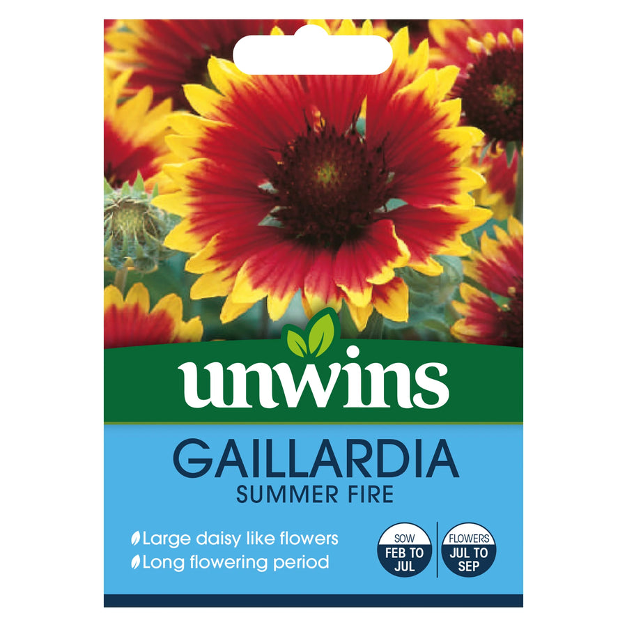 Gaillardia Summer Fire - Seed Packets - Windyridge Garden Centre