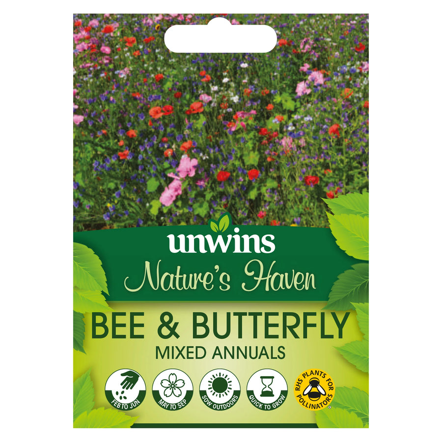 Unwins Bee And Butterfly Mix - Seed Packets - Windyridge Garden Centre