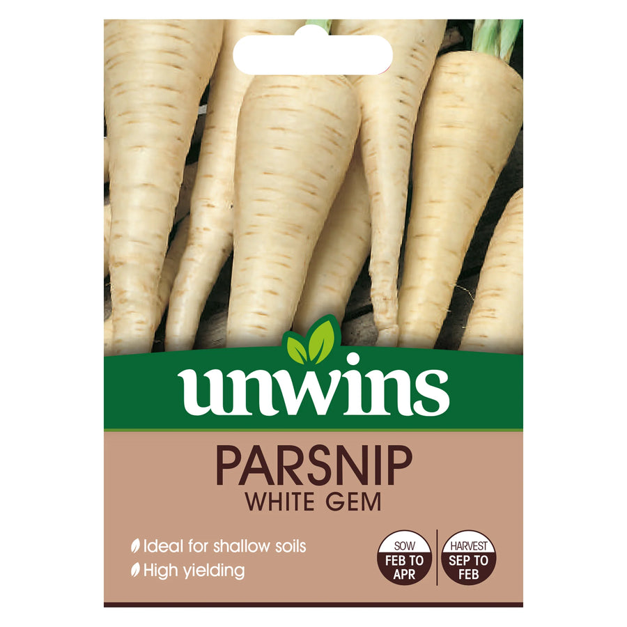 Parsnip White Gem - Seed Packets - Windyridge Garden Centre