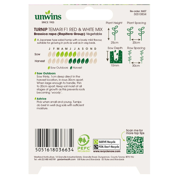 Turnip Temari Red & White Mix