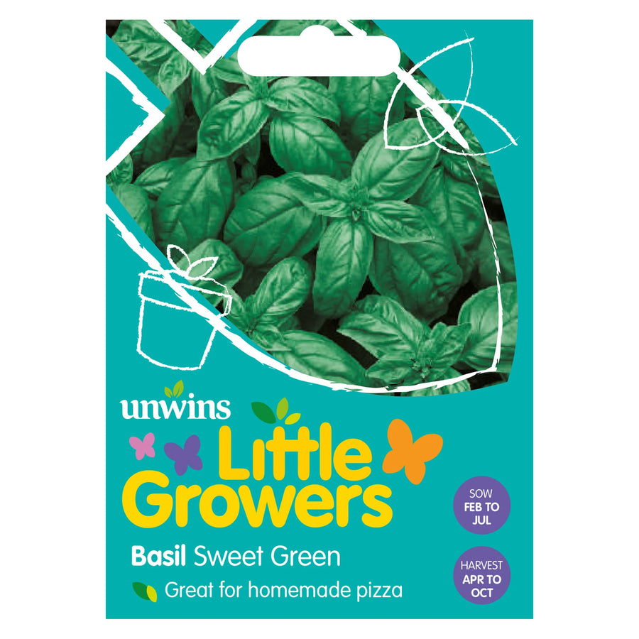 Little Growers Basil Sweet - Seed Packets - Windyridge Garden Centre
