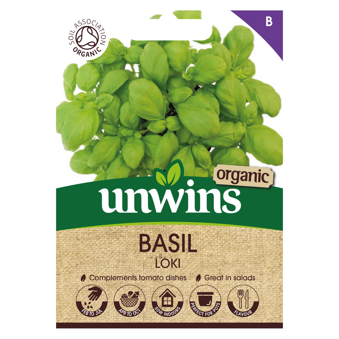 Herb Basil Loki (Organic) - Seed Packets - Windyridge Garden Centre